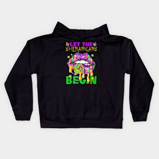 Let The Shenanigans Begin Mardi Gras Lips Kids Men Women Kids Hoodie